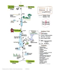 Mapa Alrededores del Pangue Lodge